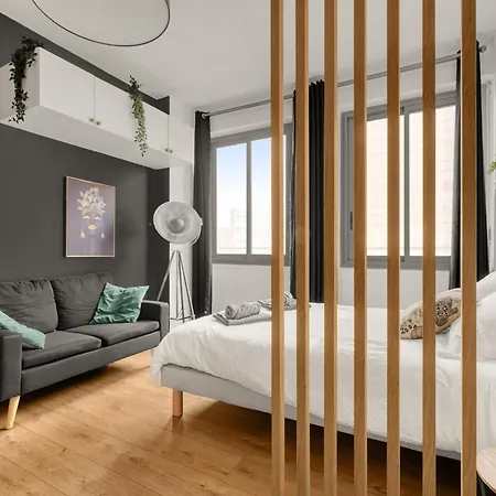 Apartment L'exotique Urbain - Cosy - Metro & Gare
