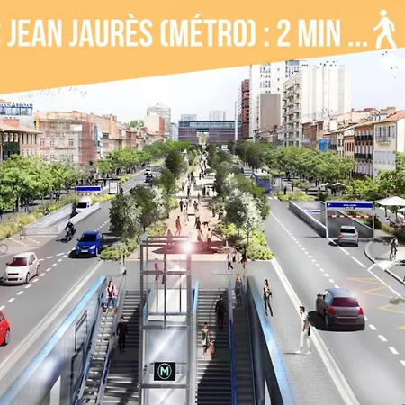 L'exotique Urbain - Cosy - Metro & Gare Тулуза